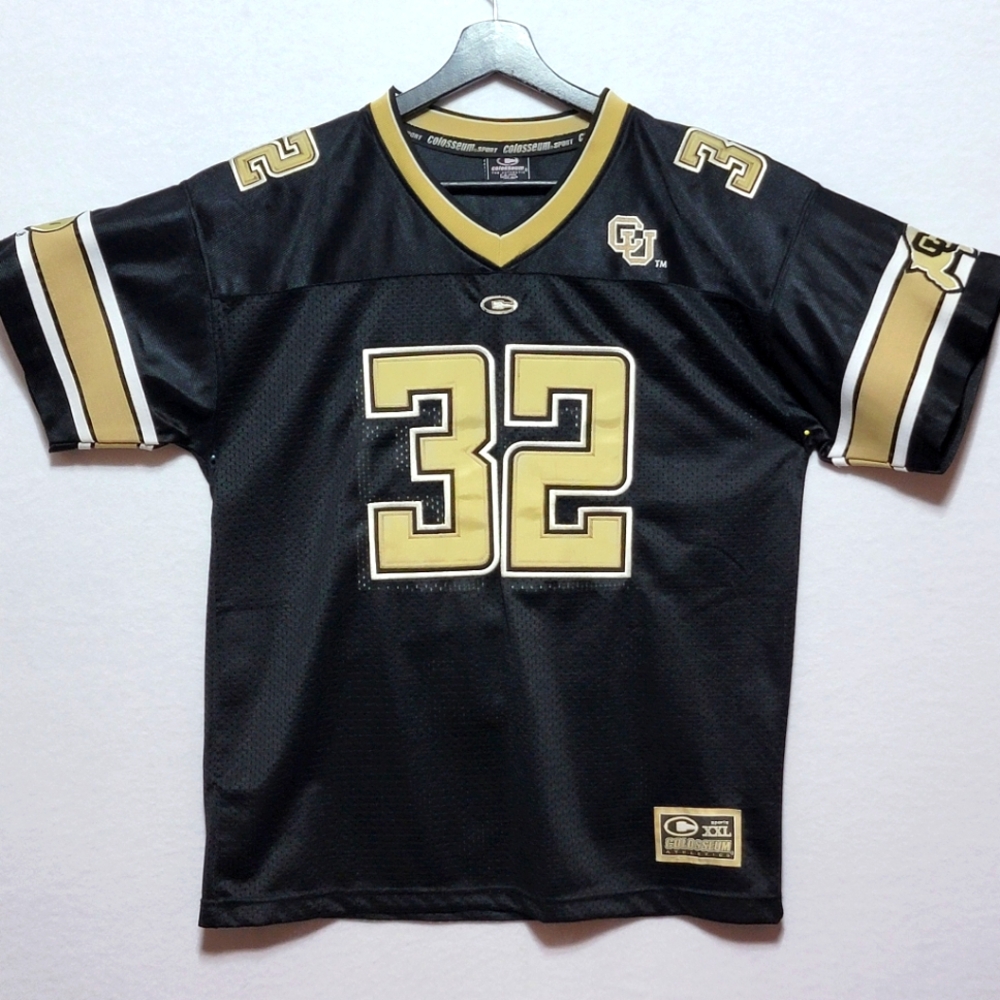 Kids Black and Gold Colorado Buffaloes Sports Jersey Size L/XL (14-20) #785